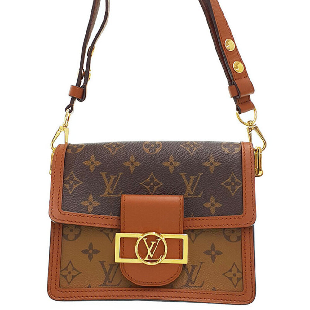 Louis Vuitton Bag Monogram Brown Shoulder Reverse Dauphine Leather - Picture 2 of 8